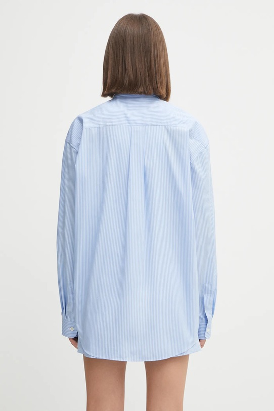 Odzież Sporty & Rich koszula bawełniana Src Oversized SI006602302ST08 niebieski