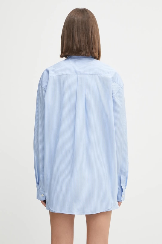 Clothing Sporty & Rich cotton shirt Src Oversized SI006602302ST08 blue