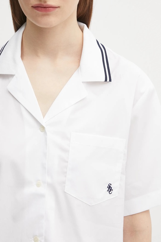 Sporty & Rich koszula bawełniana Src Sailor biały SI023602302WH01