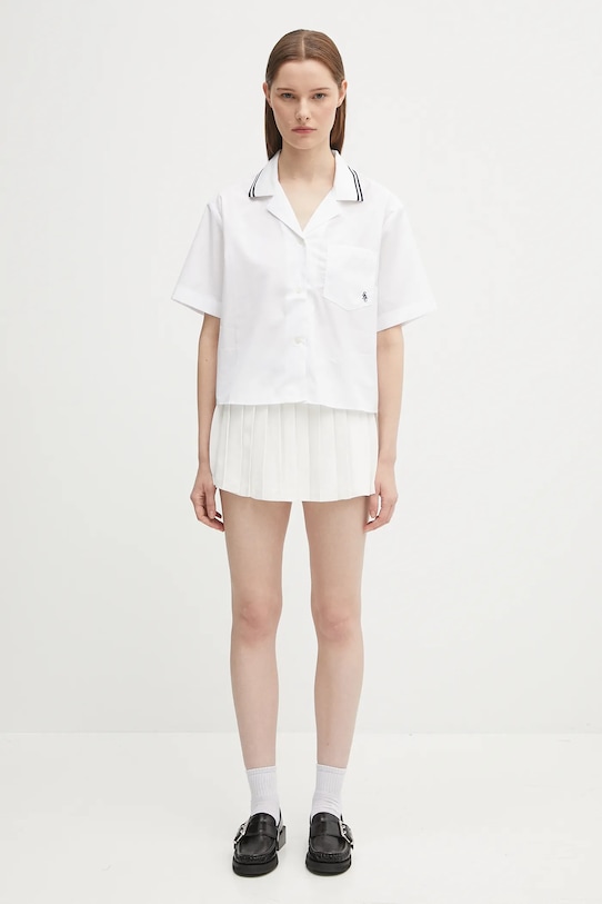 Bavlnená košeľa Sporty & Rich Src Sailor SI023602302WH01 biela