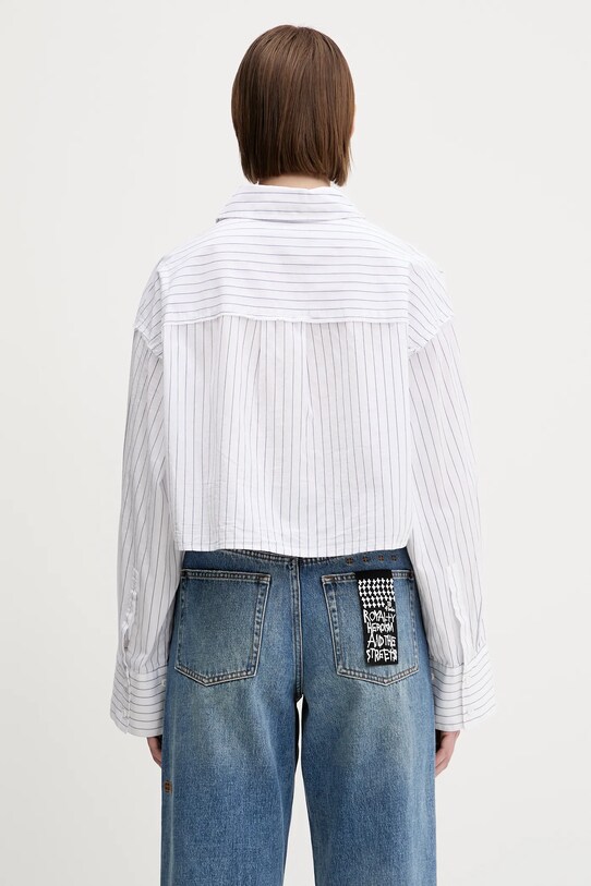Odzież KSUBI koszula bawełniana cropped astra WSP25SH004 niebieski