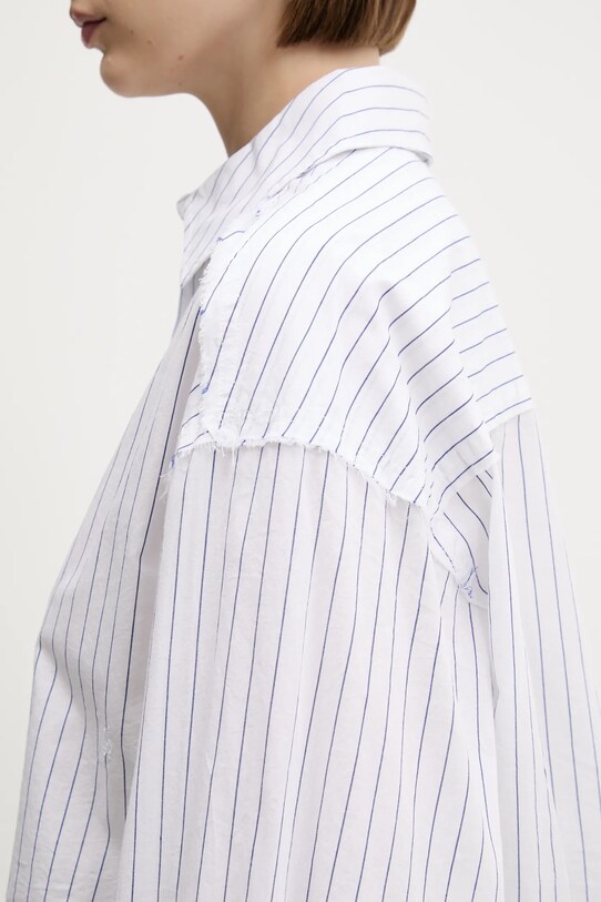KSUBI koszula bawełniana cropped astra niebieski WSP25SH004
