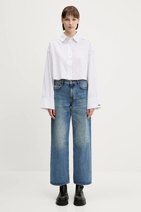 KSUBI koszula bawełniana cropped astra WSP25SH004