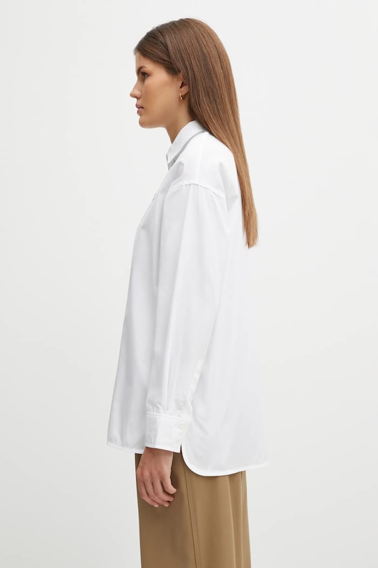 Maison Kitsuné camicia in cotone Baby Fox Casual OW00401WC0026 bianco SS25