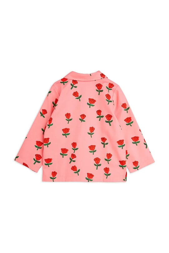 Девочка Детская хлопковая рубашка Mini Rodini Roses 2512011628 розовый