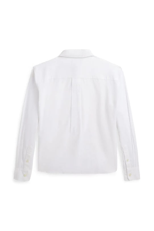 Παιδικό λινό πουκάμισο Polo Ralph Lauren 313964549001 λευκό SS25