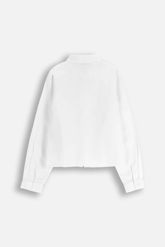 Coccodrillo cămașă de bumbac pentru copii WC5140103BSG alb AW25