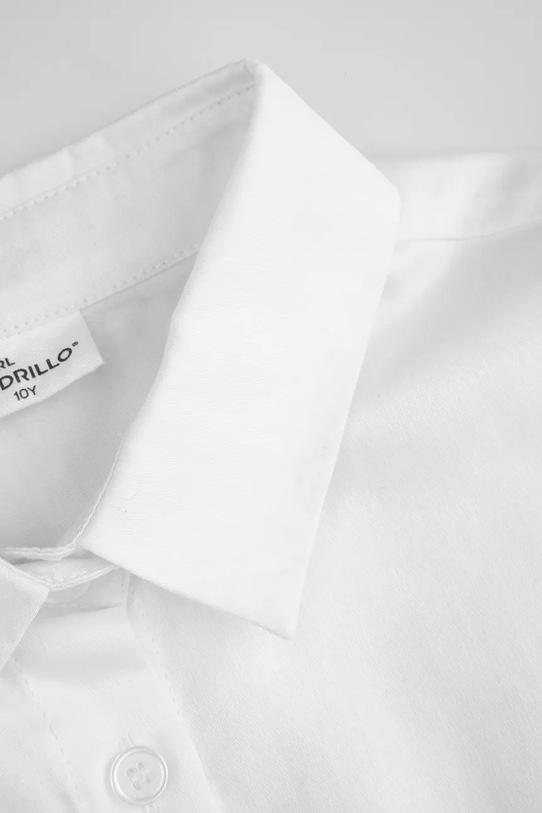 Κοριτσίστικα Παιδικό βαμβακερό πουκάμισο Coccodrillo WC5140201BSG λευκό