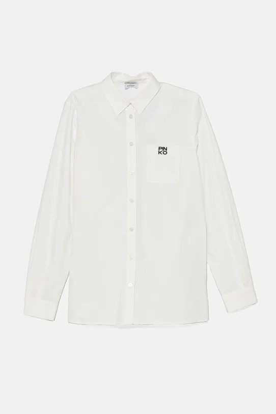 Pinko gyerek ing pamutból KFCA003.0.CA015 fehér SS25