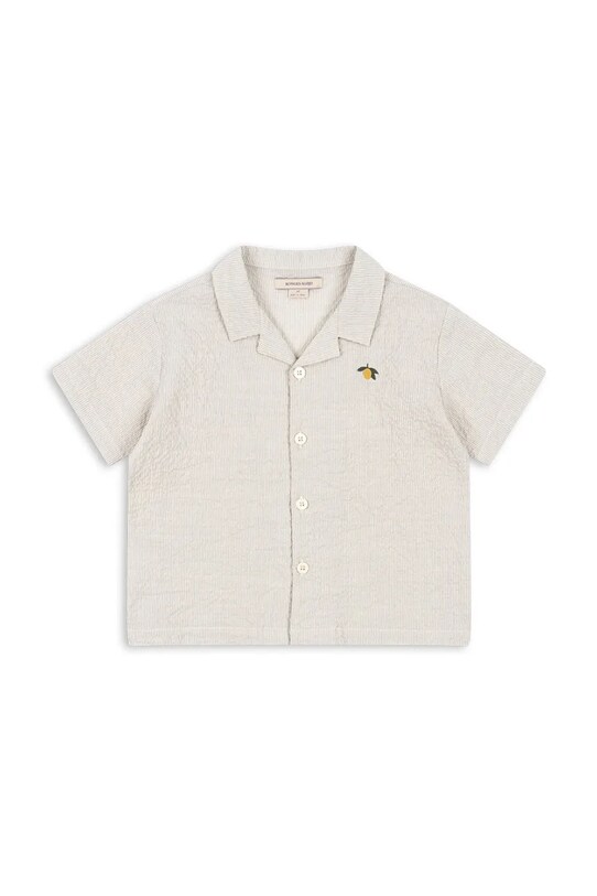 Konges Sløjd camasa copii ELLIOT SS SHIRT GOTS KS102290 gri SS25