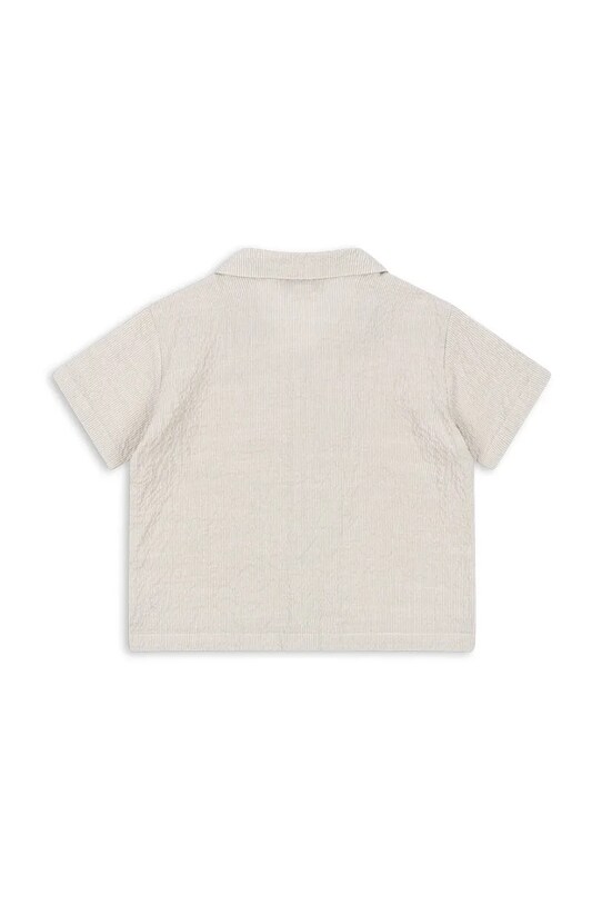 Chlapec Detská košeľa Konges Sløjd ELLIOT SS SHIRT GOTS KS102290 sivá