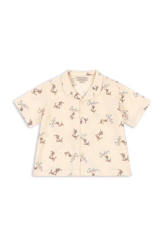Košile Konges Sløjd ELLIOT SS SHIRT GOTS KS103069 béžová SS25