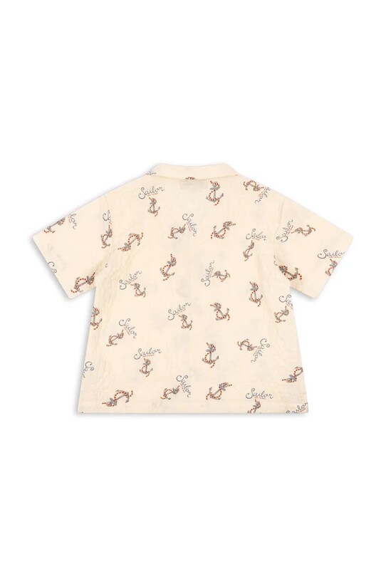 CHLAPEC Košile Konges Sløjd ELLIOT SS SHIRT GOTS KS103069 béžová