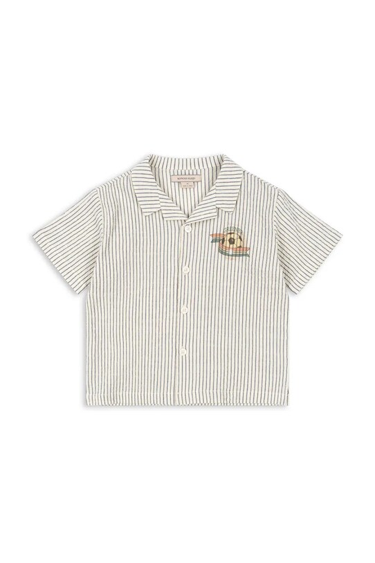 Košile Konges Sløjd ELLIOT SS SHIRT GOTS KS103069 modrá SS25