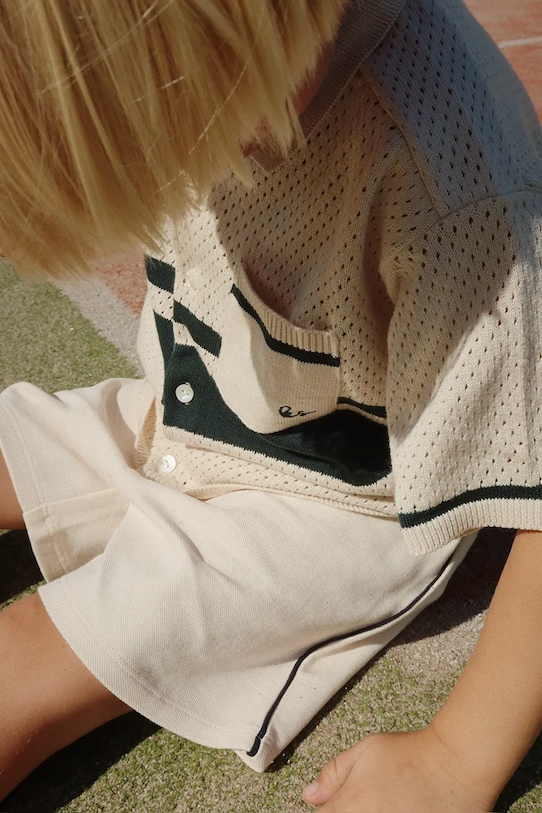 Konges Sløjd cămașă de bumbac pentru copii HAI KNIT SHIRT GOTS KS103313