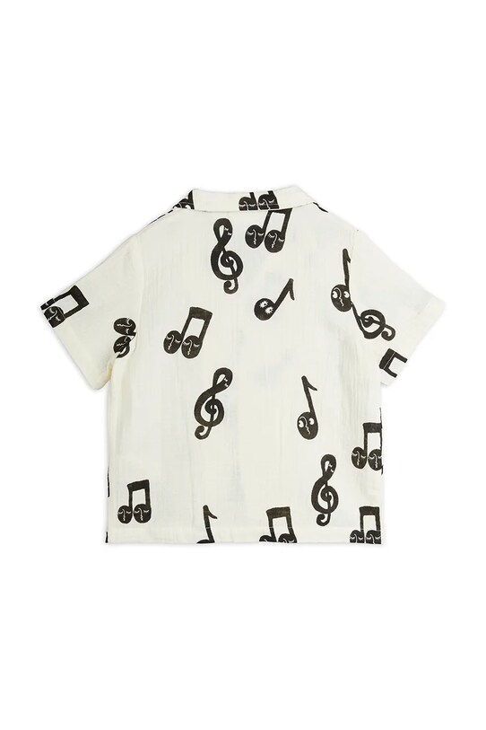 Хлопчик Дитяча бавовняна сорочка Mini Rodini Note 2522017910 білий