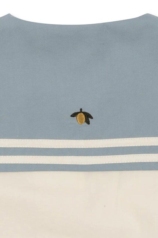 Băieți Konges Sløjd camasa de bumbac pentru copii CELEBRATION SAILOR SHIRT GOTS KS103565 bej