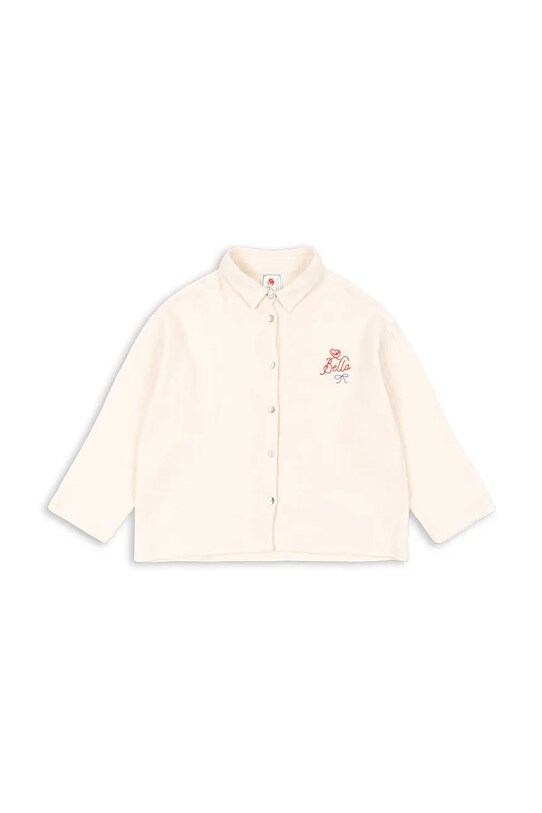Konges Sløjd koszula bawełniana dziecięca RHW X KS BELLA SHIRT GOTS KS103591 beżowy SS25