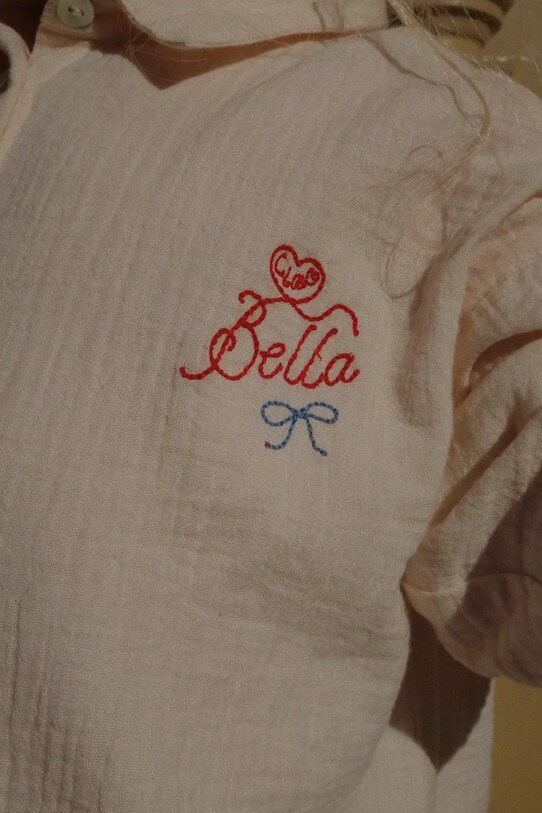 Konges Sløjd cămașă de bumbac pentru copii RHW X KS BELLA SHIRT GOTS KS103591