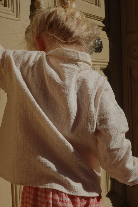 Konges Sløjd cămașă de bumbac pentru copii RHW X KS BELLA SHIRT GOTS KS103591