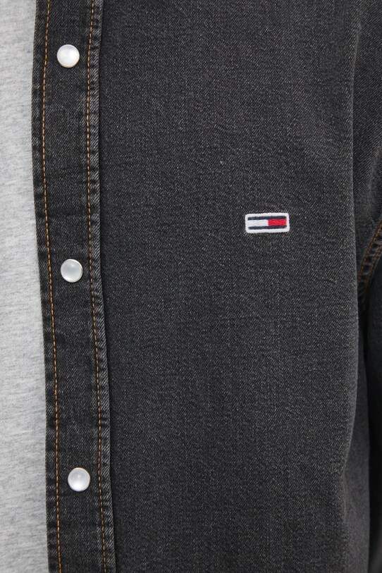 Tommy Jeans koszula jeansowa DM0DM21103 fioletowy