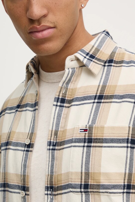 Рубашка Tommy Jeans DM0DM20670 бежевый SS25