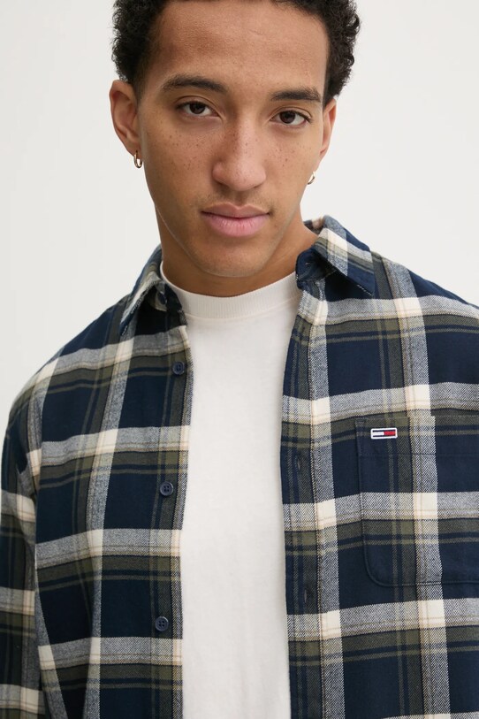Рубашка Tommy Jeans тёмно-синий DM0DM20670