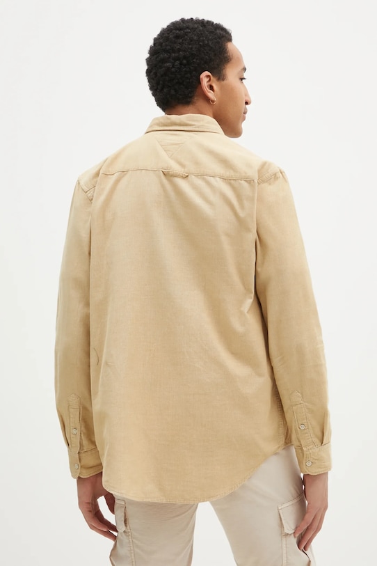 Oblečení Manšestrová košile Tommy Jeans DM0DM20672 zelená