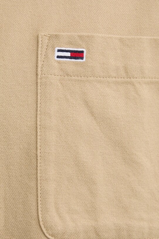 Tommy Jeans cămașă din bumbac DM0DM20669 verde