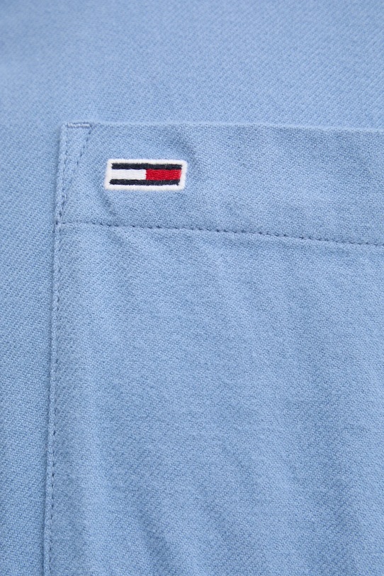 Tommy Jeans cămașă din bumbac DM0DM20669 albastru