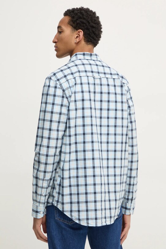 Îmbrăcăminte Tommy Jeans cămașă din bumbac DM0DM21115 albastru
