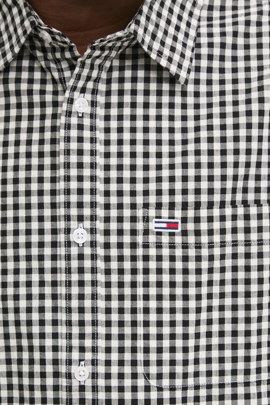 Tommy Jeans cămașă din bumbac DM0DM21115 negru