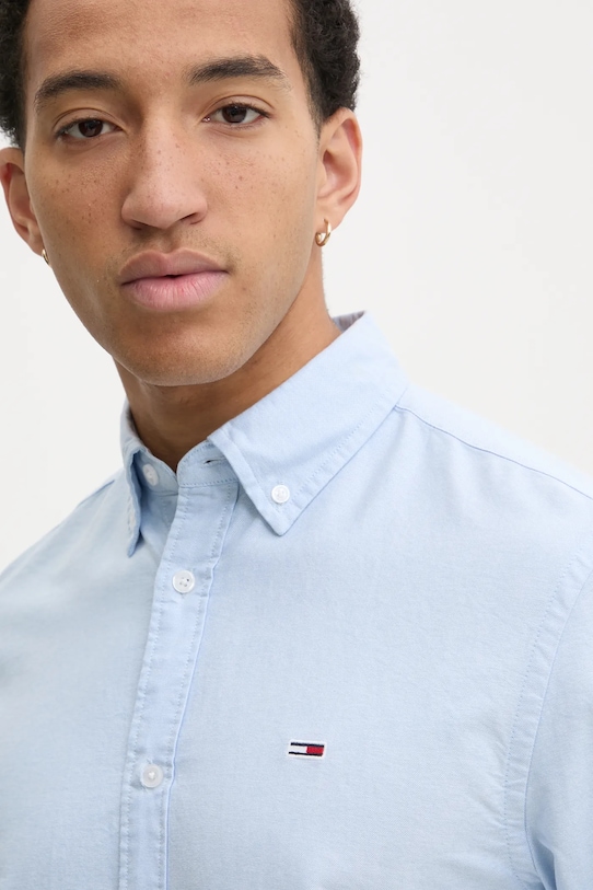 Košeľa Tommy Jeans modrá DM0DM20667