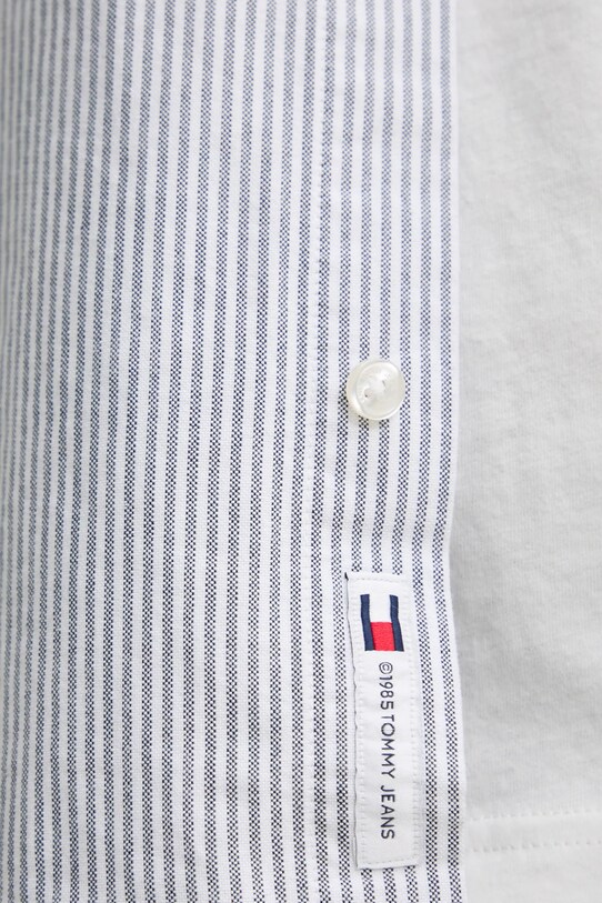 Bavlnená košeľa Tommy Jeans DM0DM20668 sivá