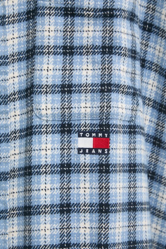 Tommy Jeans koszula bawełniana DM0DM20239 niebieski