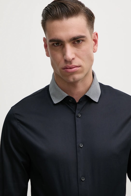 Košile Armani Exchange slim námořnická modř XM000198.AF10192