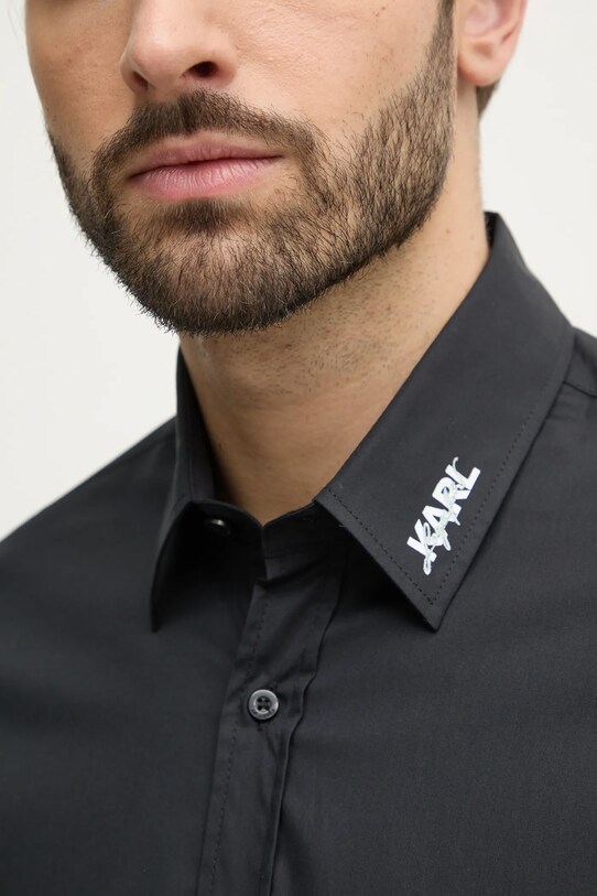 Karl Lagerfeld cămașă 551600.605991 negru SS25