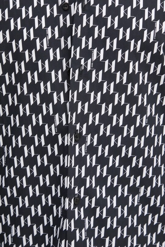 Хлопковая рубашка Karl Lagerfeld 551695.605000 чёрный SS25