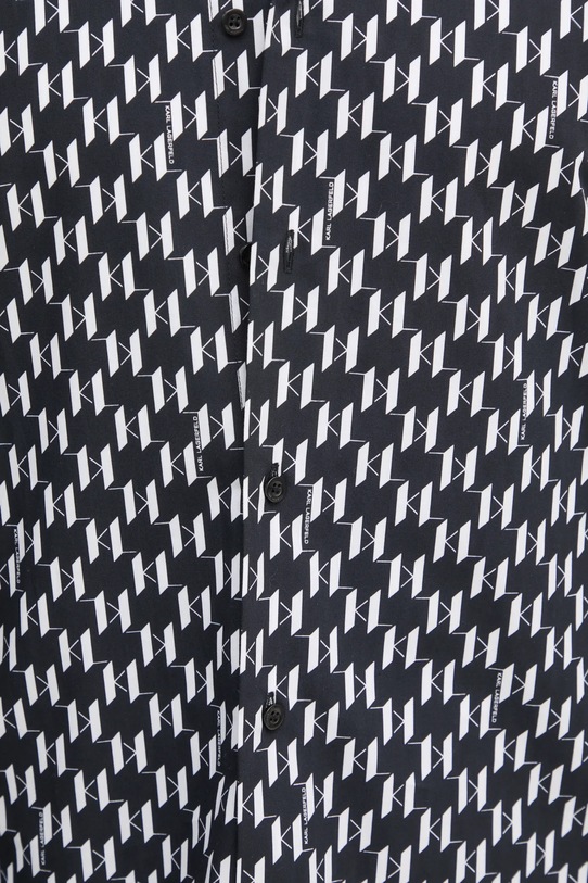 Karl Lagerfeld koszula bawełniana 551695.605000 czarny SS25