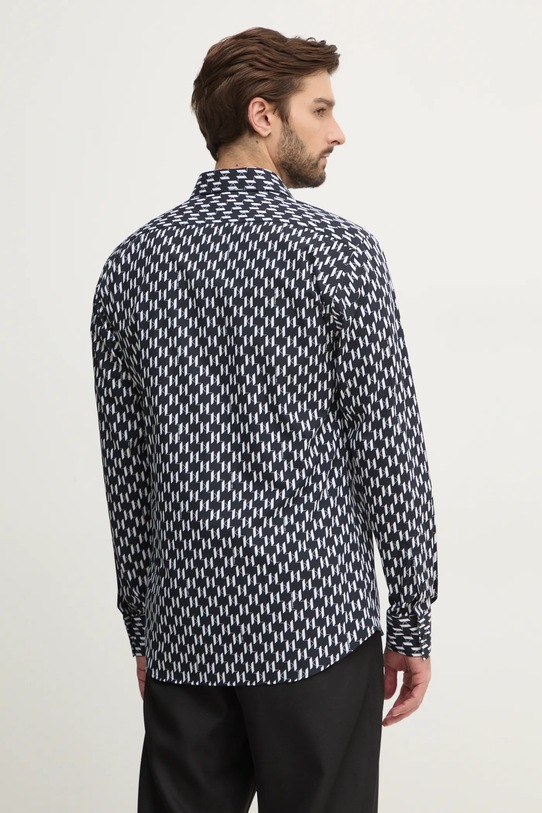 Karl Lagerfeld koszula bawełniana czarny 551695.605000