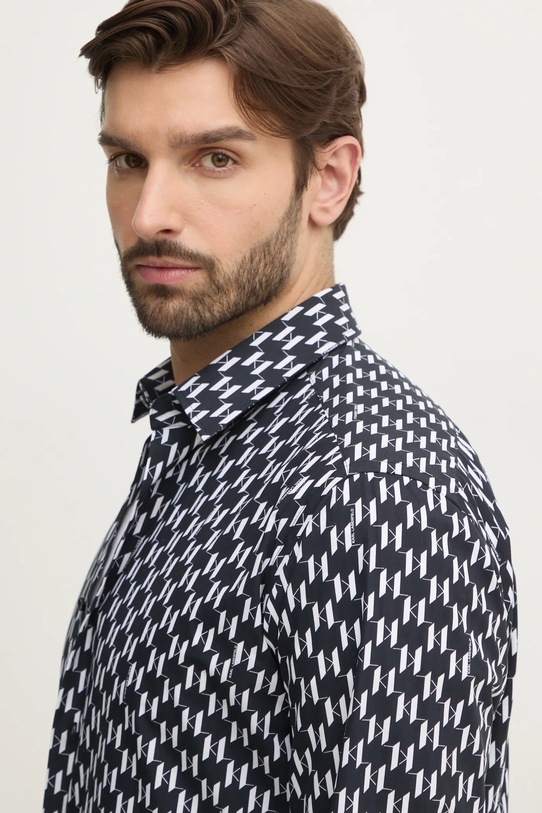 Karl Lagerfeld koszula bawełniana 551695.605000 czarny