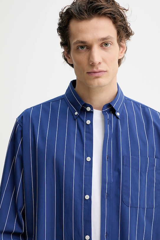 Хлопковая рубашка Les Deux тёмно-синий LDM410206