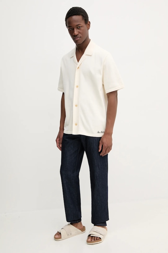 Les Deux koszula bawełniana LDM310155 beżowy SS25