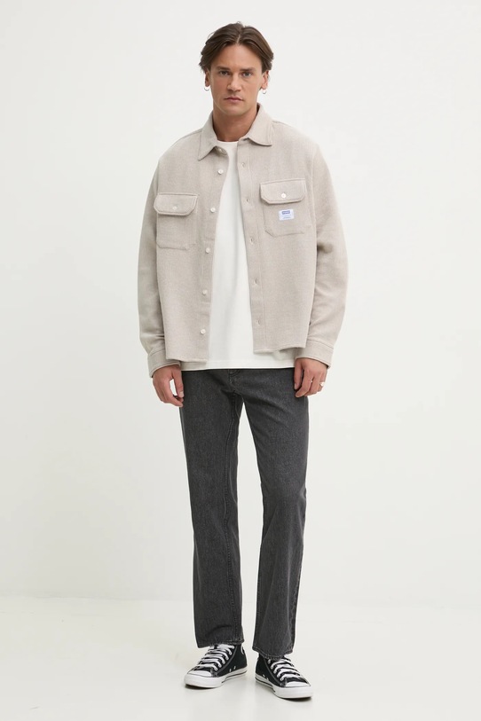 Košile Hugo Blue 50534184 béžová SS25