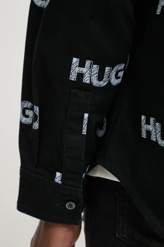 Джинсова сорочка Hugo Blue 50534186 чорний