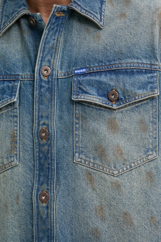 Hugo Blue koszula jeansowa 50534187 granatowy
