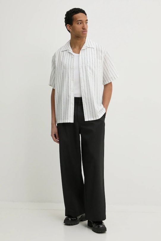 MSGM camasa din bumbac 3840ME17X.257052 alb SS25