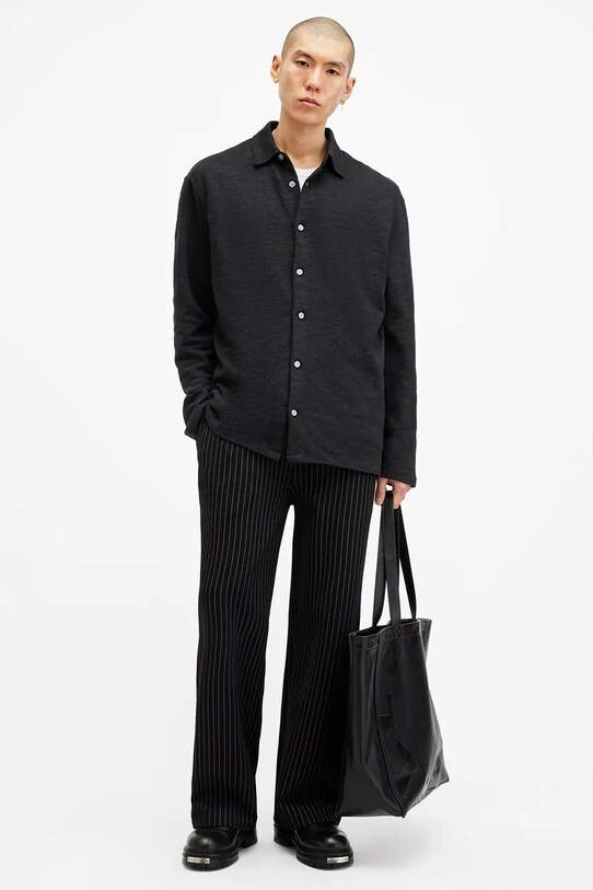 AllSaints camasa din bumbac FOSTER M004PB