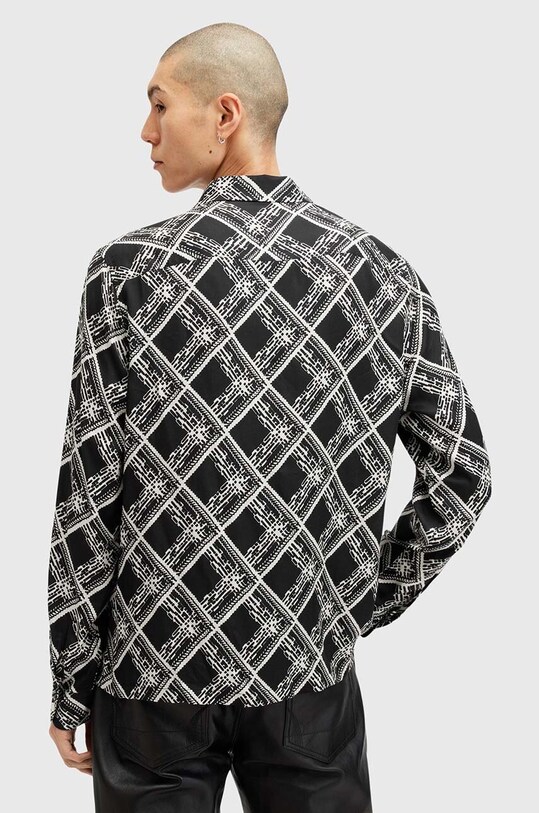 Одежда Рубашка AllSaints GRID M025SB чёрный