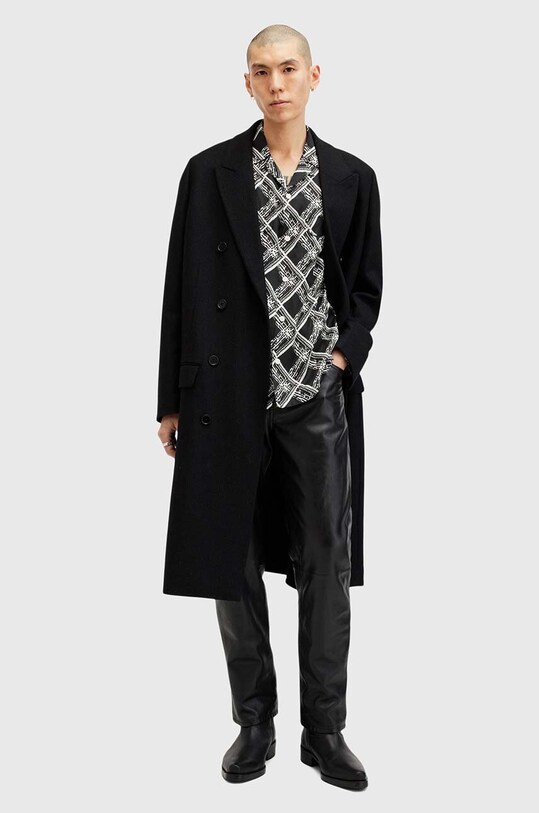 Рубашка AllSaints GRID M025SB чёрный